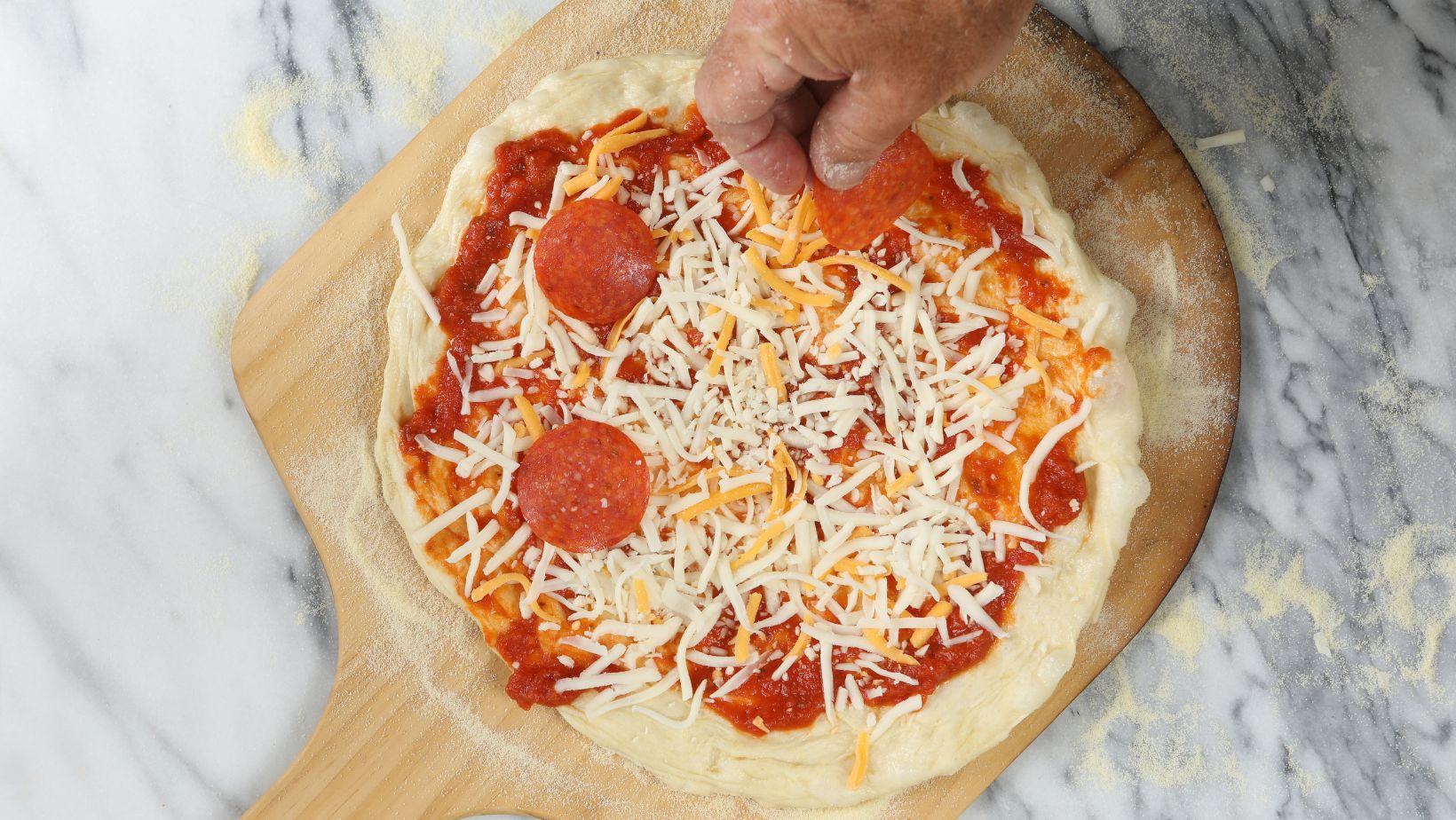 How To Layer A pizza Image